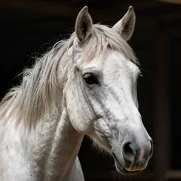 a horse with Daniel Radcliffe's face, professional photography, canon lens