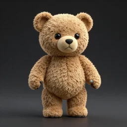 teddy bear, 3d model, octane render, unreal engine, 4k, dynamic shadows, space background