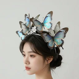“ a headdress made of butterflies. intricate, diaphonous ” n - 9