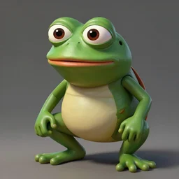 portrait of the real life Pepe the Frog, expressive pose, futuristic, highly detailed, digital painting, artstation, concept art, smooth, sharp focus, dramatic light, studio light, by leonardo da vinci