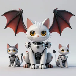 robot cat dragons
