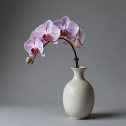still life photo of orchid in a vase 4 k, hd