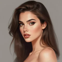 Digital art of a woman by RossDraws