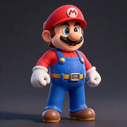 3d Rendering of Mario in a Luchador costume; luchador hues; rich saturation; rendered by unreal engine 5; rich landscapes; super Mario bros 3 level with Luchador theme;