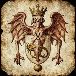 an old coat of arms xenomorphic