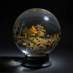 glass sphere still life composition. by konstantin razumov, chiaroscuro, highly detailded