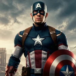 Hide your pain harold as captain america, cinematic poster