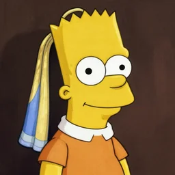 bart simpson portrait by vermeer
