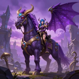 mount epic swift purple wind rider screenshot world of warcraft mounts worldboss fantasy comics that looks like it is from borderlands by jesper ejsing, by rhads, makoto shinkai alena aenami artworks in 4 k beeple, thomas kinkade heartstone league of legends dofus overwatch