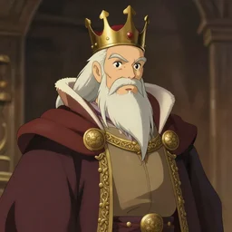 portrait of a medieval old king, artstation, cartoon, elegant, highly detailed, digital painting, concept art, smooth, sharp focus, illustration, ghibli, makoto shinkai, don bluth, fujita goro, jean giraud, akihiko yoshida 8 k