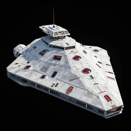 a pyramidspaceship combined with a star wars superstardestroyer