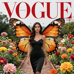 zen flower garden, vogue magazine, elle magazine, woman with butterfly wings, mexican day of the dead, greg rutkowski, gerardo dottori, john singer sargent, anime, trending on artstation, oil painting, intricate