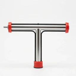 oversized caulking gun, 8k product photo, isolated on a pure white background, centered, entire object in frame, sharp focus, soft studio lighting