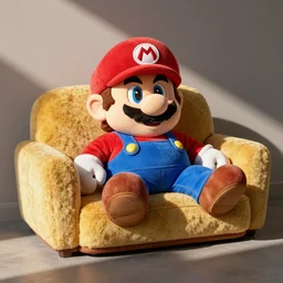 Super Mario-shaped couch
