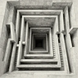 architecture, labyrinth, penrose stairs, infinite stairways, never ending hallway, corridor, brutalist concrete structure, relativity, lithograph, insanely detailed and intricate, manga, etching by giovanni battista piranesi, m. c. escher, gustave dore, tsutomu nihei, junji ito, kentaro miura, suguru tanaka