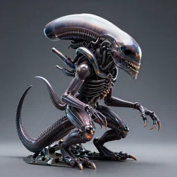 xenomorph biomorphic futuristic time machine designed by santiago calatrava, octane 8 k 3 d render