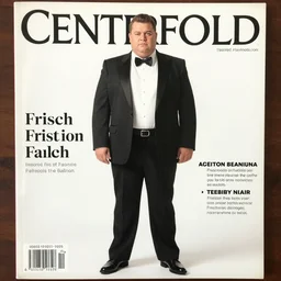 frischs big boy inspired fashion. centerfold fashion magazine. 7 0's. whole body picture