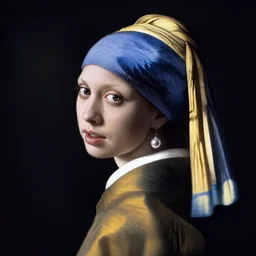 donald trump as girl with a pearl earring