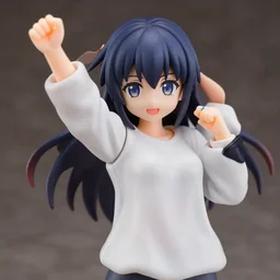 complete figure of cereal wearing a comfy blouse, personification, tareme eyes, eyes by kon satoshi, dynamic pose, amiami, aniplex, kotobukiya, good smile company, beautiful composition, 4 5 mm lens, focal length 2, hdr