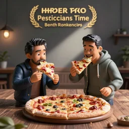 tim and eric action figures eating pizza