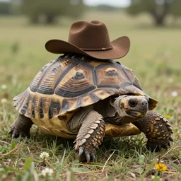“A cowboy tortoise”