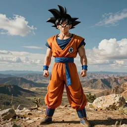 ben stiller as goku, hyper realistic