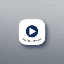 logo for a social network, logo design, minimalist, 4k, octane
