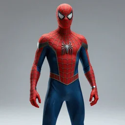 a futuristic spiderman suit