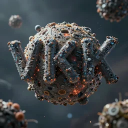 a new state of matter Very detailed 8k. Sharp. Cinematic post-processing. Unreal engine. Nanite. Ray tracing. Parallax. Tessellation