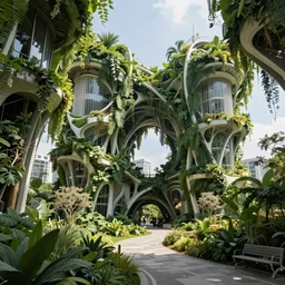 biophilic architecture, utopian structures, urban green
