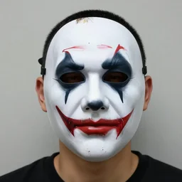 a guy wearing a halloween mask of jerma 9 8 5's face, jerma halloween mask, wearing jerma 9 8 5 halloween mask