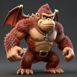 Donkey Kong country Returns boss, A baddass dragon, character design,  in the style of , Ruan Jia and Mandy Jurgens and Greg Rutkowski, trending on Artstation, award winning, unreal engine, octane render W 1024