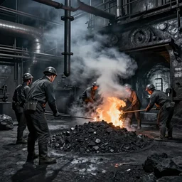 industrial revolution, coal mine, miners