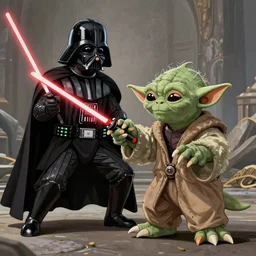 darth vader fighting yoda, deviantart