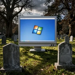 windows xp screensaver graveyard