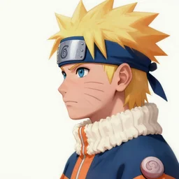 painted portrait of naruto, side viewfantasy intricate elegant extremely detailed digital painting trending artstation concept art sharp focus illustration art by alphonse mucha greg rutkowski craig mullins