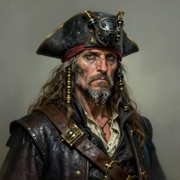 hyper detailed ultra sharp photorealistic portrait of a very old steampunk space pirate, somber futurogothic aesthetic, masterpiece, elite, illustration, art by melissa houpert, felix englund, greg rutkowski, organic matte painting, bleak color palette, hard edges, smooth, artstation trending 8 k