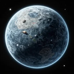 an drawing found on an alien planet describing space