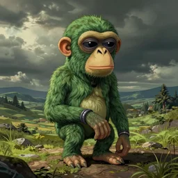cartoon drawing bored ape nft