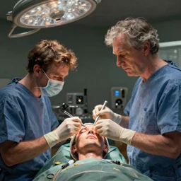 Eric Scott Esch as butterbean attempts self brain surgery aided by a relatively unknown author, painted by norman rockwell and tom lovell and frank schoonover