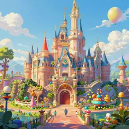 concept art of imaginationland, whimsical, joyful, colorful, vibrant, highly detailed, extreme details