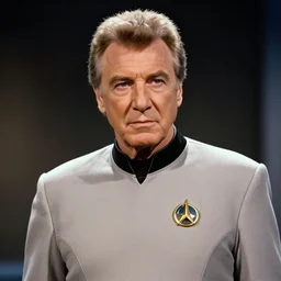 William Shatner as a starship captain