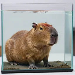capybara part of a tank fused