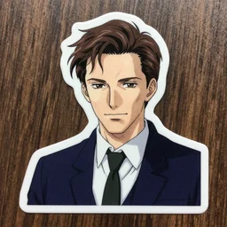 dye cut sticker of benedict cumberbatch by hirohiko araki