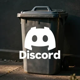 Official Logo of the Trash Bin discord channel.
