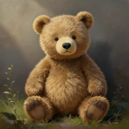 a cute tedd ybear painting