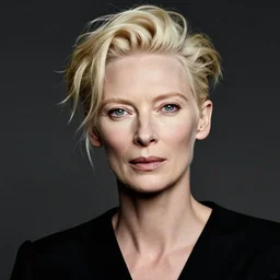 tilda swinton, portrait, by guido crepax