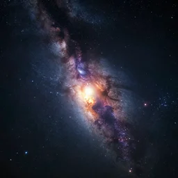 beautiful starry night sky with the nebula in sight, sun exploding, stylized, artgerm, artstation, hd, cgsociety, cgi, realistic, dramatic, cinematic, artistic, trending, detailed