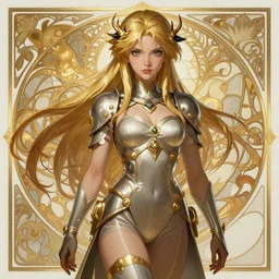 Riza Hawkeye from Fullmetal Alchemist, fantasy, intricate, elegant, highly detailed, digital painting, artstation, concept art, matte, sharp focus, illustration, art by Artgerm and Greg Rutkowski and Alphonse Mucha