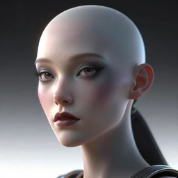 first contact facial portrait, female humanoid sci - fi mantis, retro - futuristic, evil, high details, by vincent di fate, artgerm julie bell beeple, 9 0 s, 3 d, matte, smooth gradients, volumetric lightning, light from below, high contrast, duo tone, depth of field